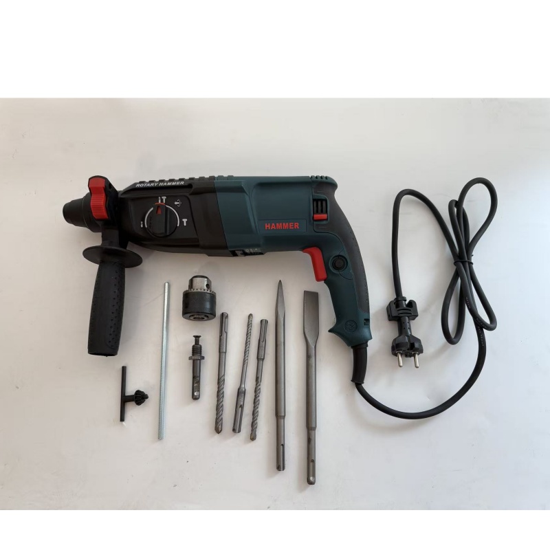 Rotary Hammer Drill Sds Plus 800W - 4-وظيفة مطرقة دورانية كهربائية 220 فولت