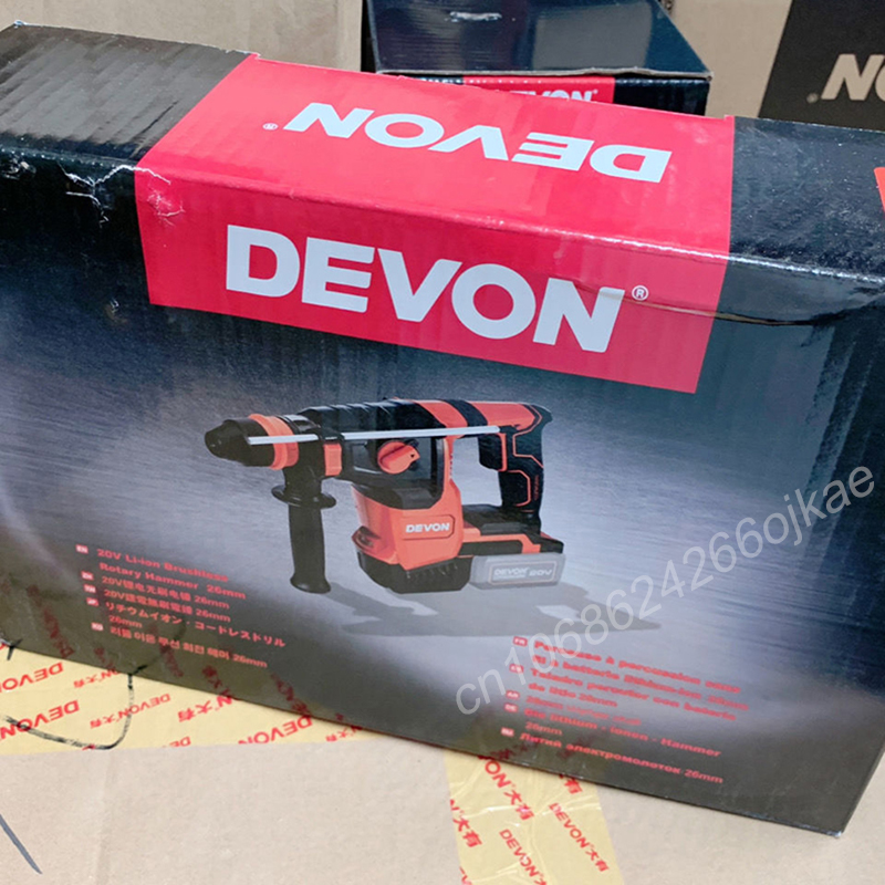 Cordless Rotary Hammer 20V Brushless - مطرقة دوارة لاسلكية قوية من ديفون،