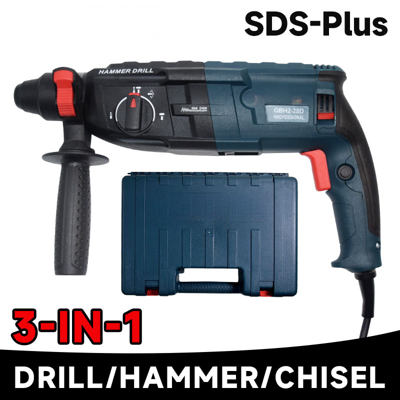 Rotary Hammer Drill Sds Plus 800W - مثقاب دوار بوش GBH2-28 بولدوغ إكستريم