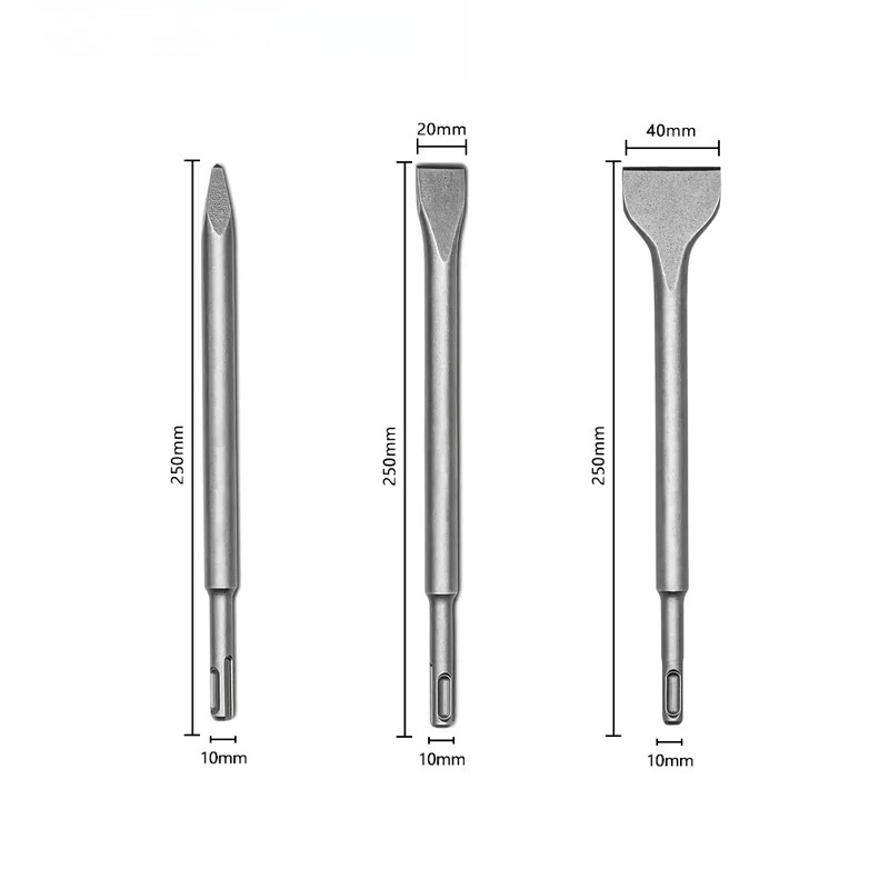 Rotary Hammer Chisel Bit Flat - مثقاب خرساني للبناء، أزاميل تكسير مسطحة