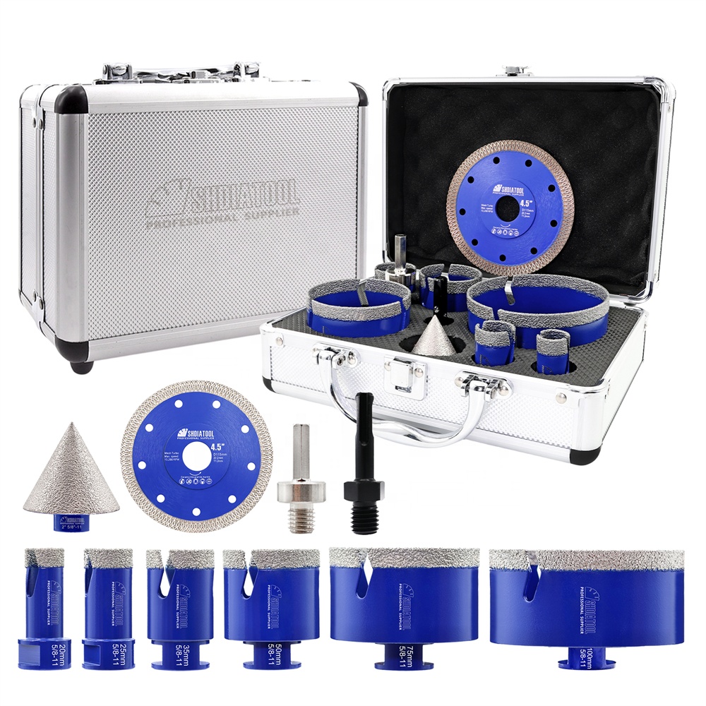 مجموعة من 10 قطع لقم حفر ماسية - مراجعة Core Drill Bit Diamond 100Mm وسعره