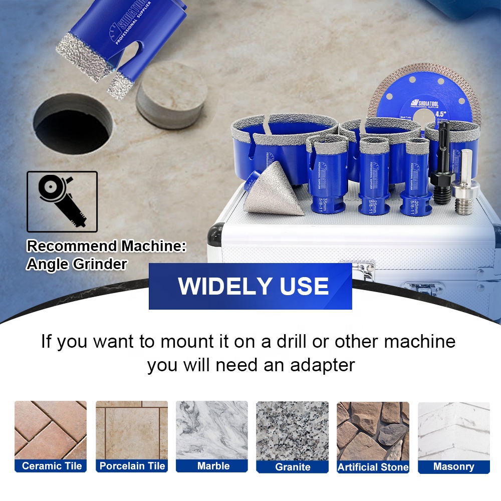 مجموعة من 10 قطع لقم حفر ماسية - مراجعة Core Drill Bit Diamond 100Mm وسعره
