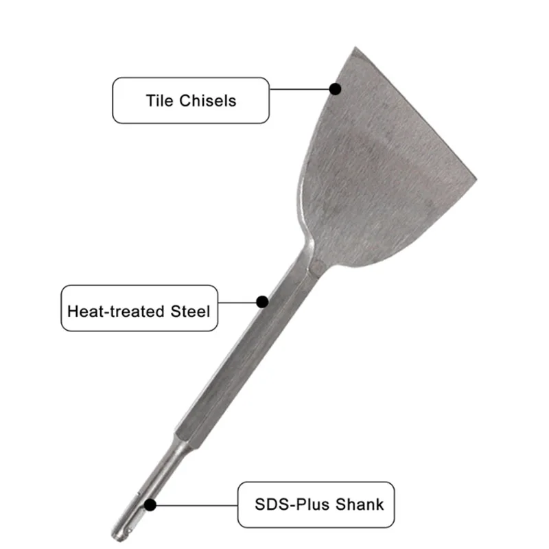 مثقاب SDS-Plus ذو ساق مستديرة  - مراجعة Rotary Hammer Chisel Bit Flat وسعره