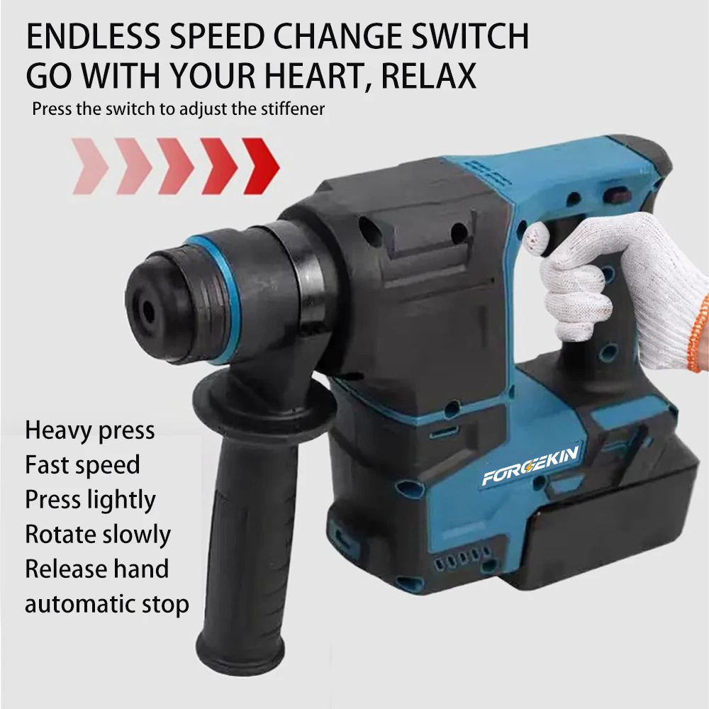 مثقاب كهربائي لاسلكي من فورج ك - مراجعة Cordless Rotary Hammer 20V Brushless وسعره