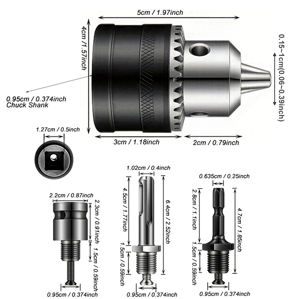 1.5-10 مللي متر مثقاب تشاك ، 3 - مراجعة Sds Plus Chuck Adapter وسعره