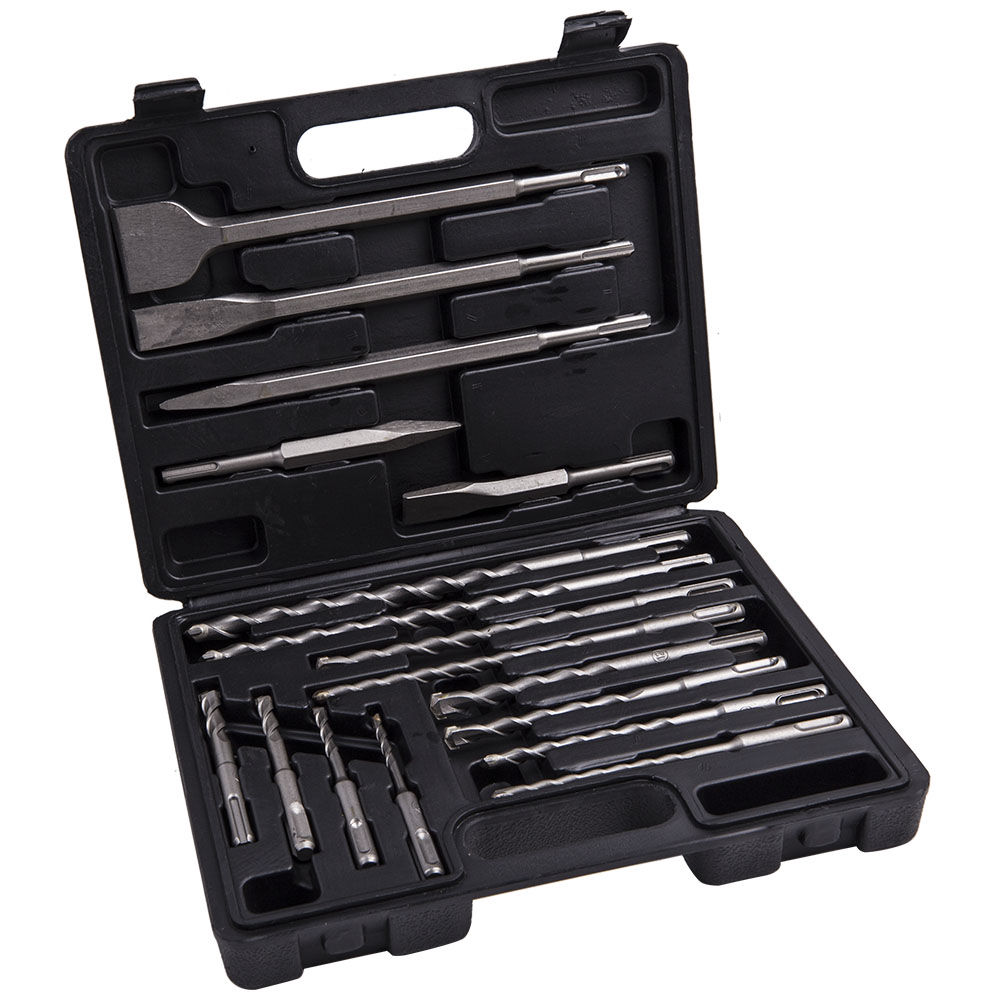 17 قطعة SDS Plus مثقاب مطرقة د - مراجعة Sds Plus Drill Bit Set 17Pcs وسعره