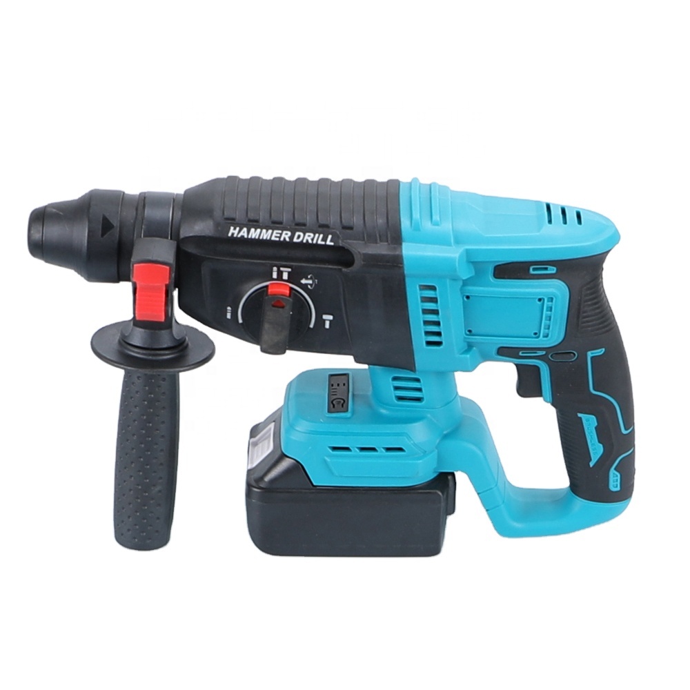 طقم مثقاب دوار لاسلكي ببطاريتي - مراجعة Cordless Rotary Hammer 20V Brushless وسعره