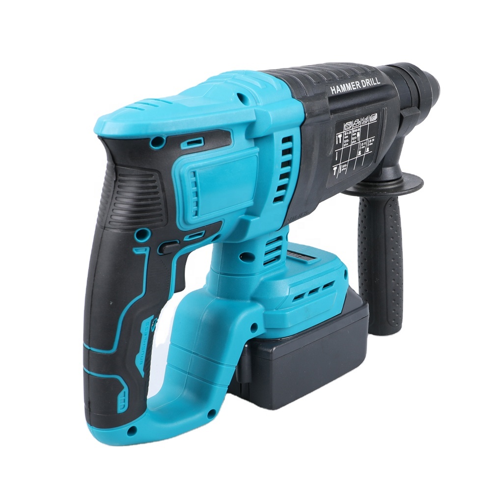 طقم مثقاب دوار لاسلكي ببطاريتي - مراجعة Cordless Rotary Hammer 20V Brushless وسعره