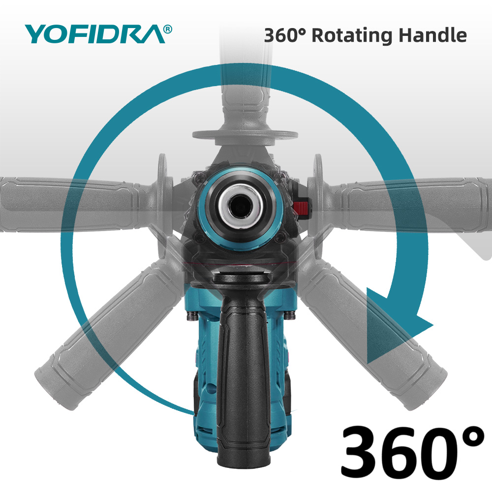 مثقاب كهربائي بدون فرشاة من YO - مراجعة Rotary Hammer Drill 26Mm وسعره
