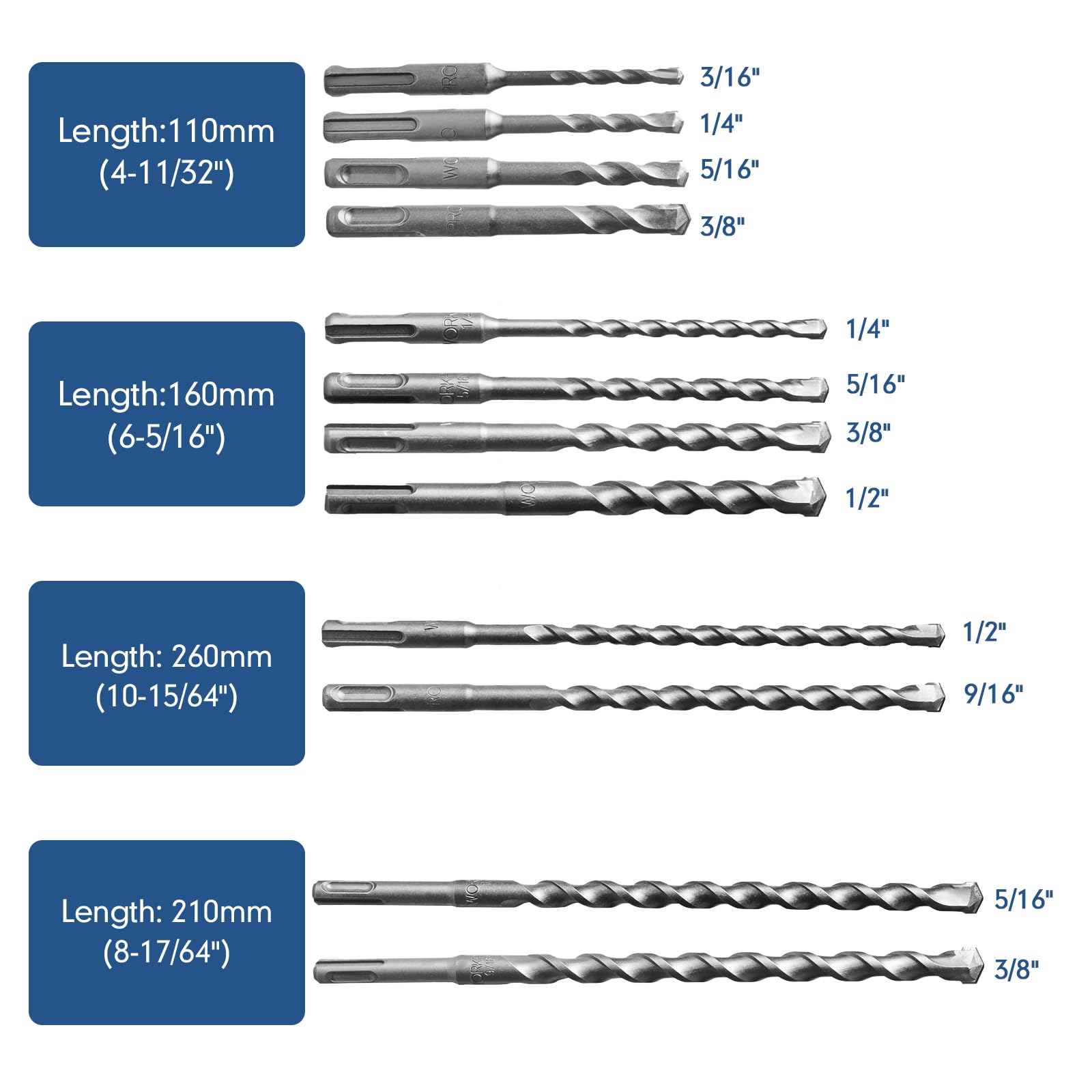 17 قطعة من لقم الثقب المطرقة ا - مراجعة Sds Plus Drill Bit Set 17Pcs وسعره