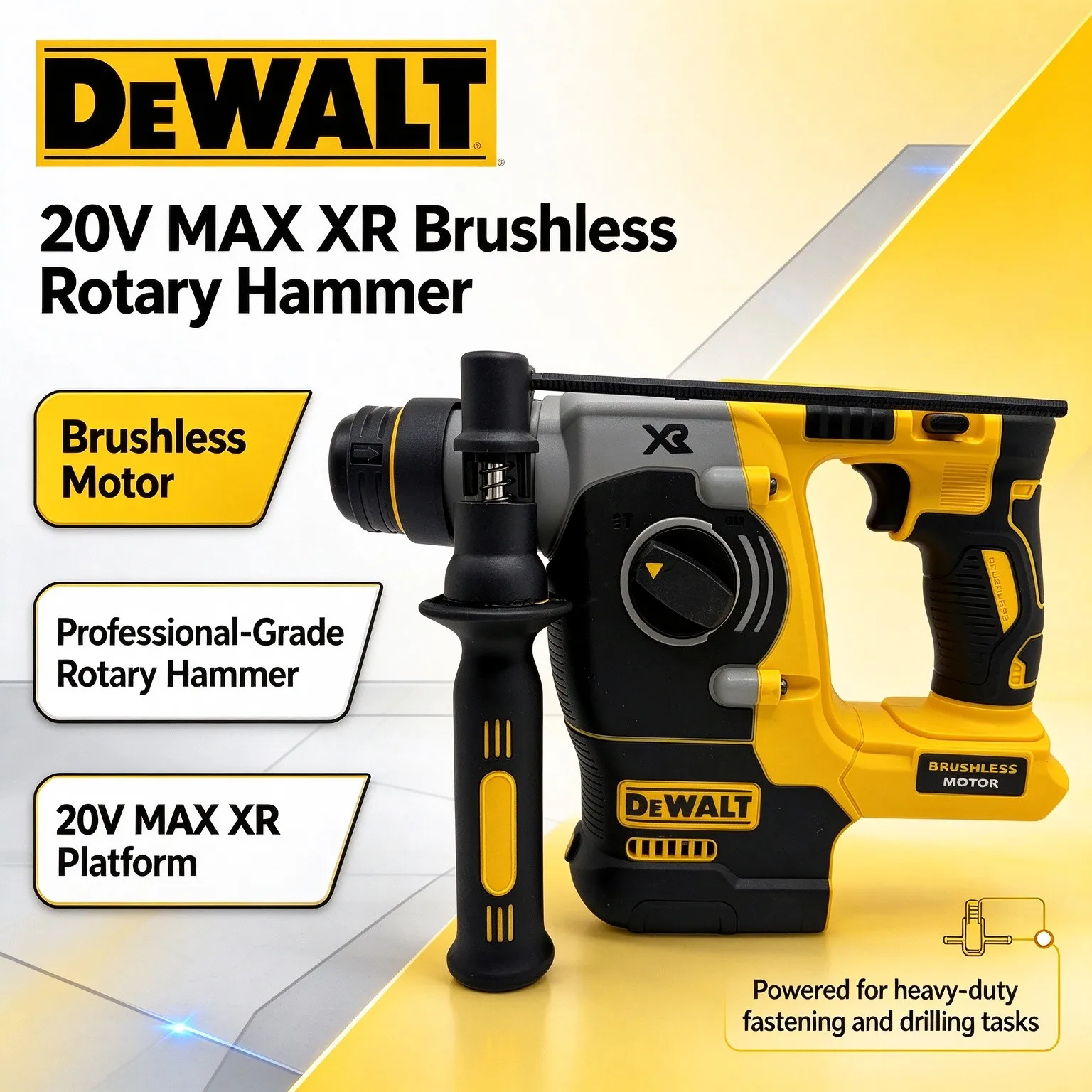 مثقاب دوار SDS بدون فرشاة من د - مراجعة Cordless Rotary Hammer 20V Brushless وسعره