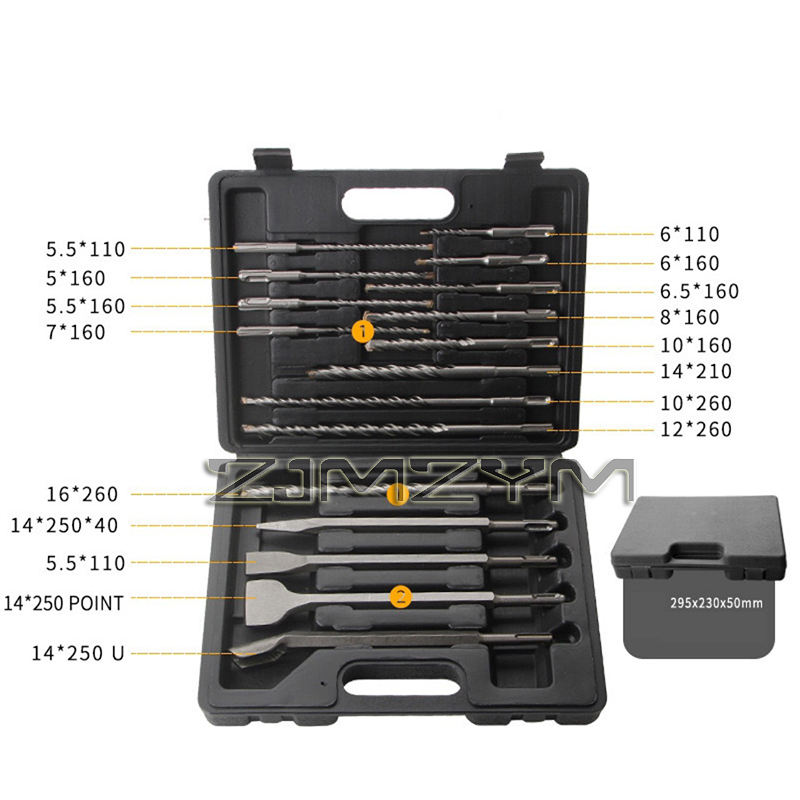 17 قطعة/المجموعة مطرقة كهربائي - مراجعة Sds Plus Drill Bit Set 17Pcs وسعره