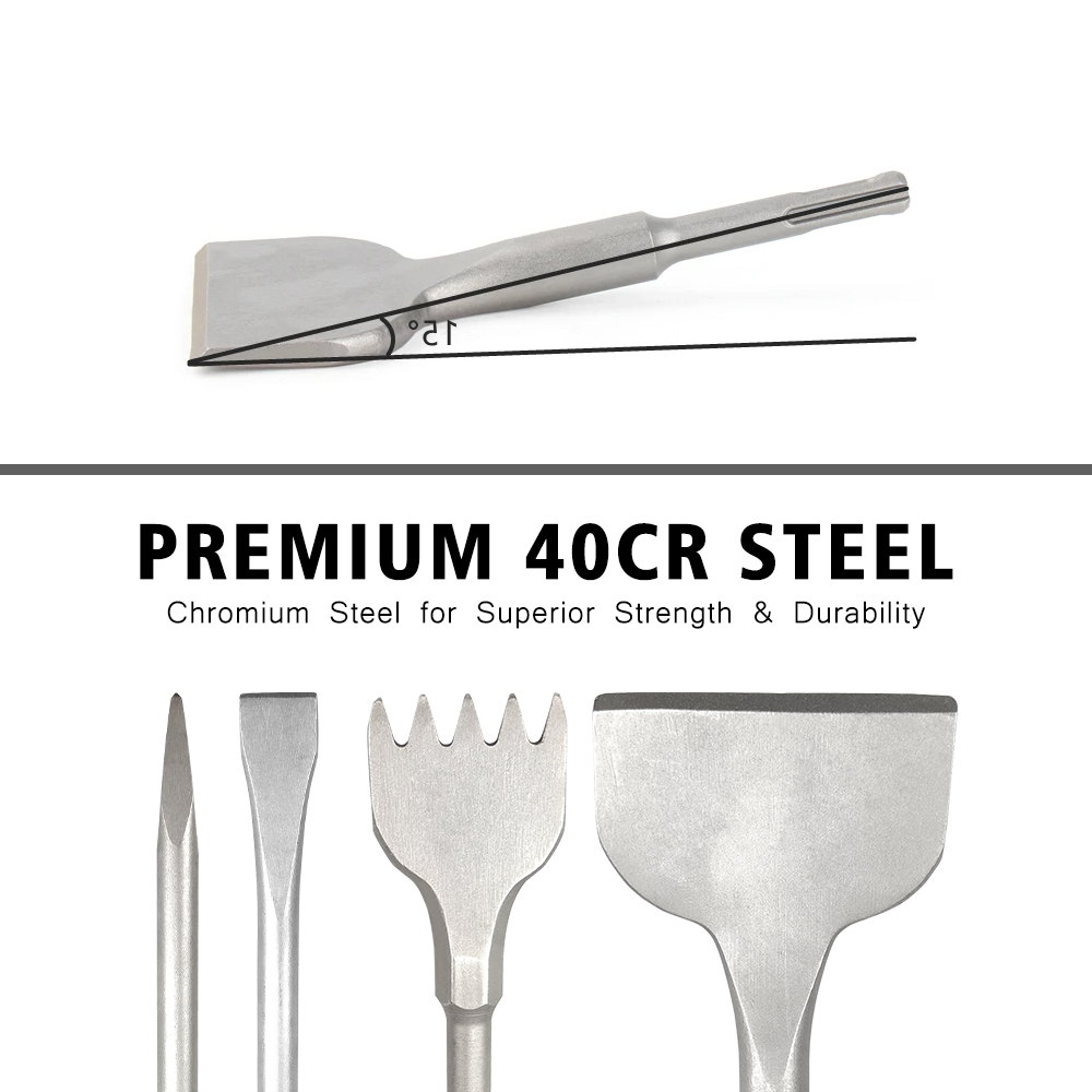 مثقاب SDS Plus متعدد الاستخدام - مراجعة Rotary Hammer Chisel Bit Flat وسعره