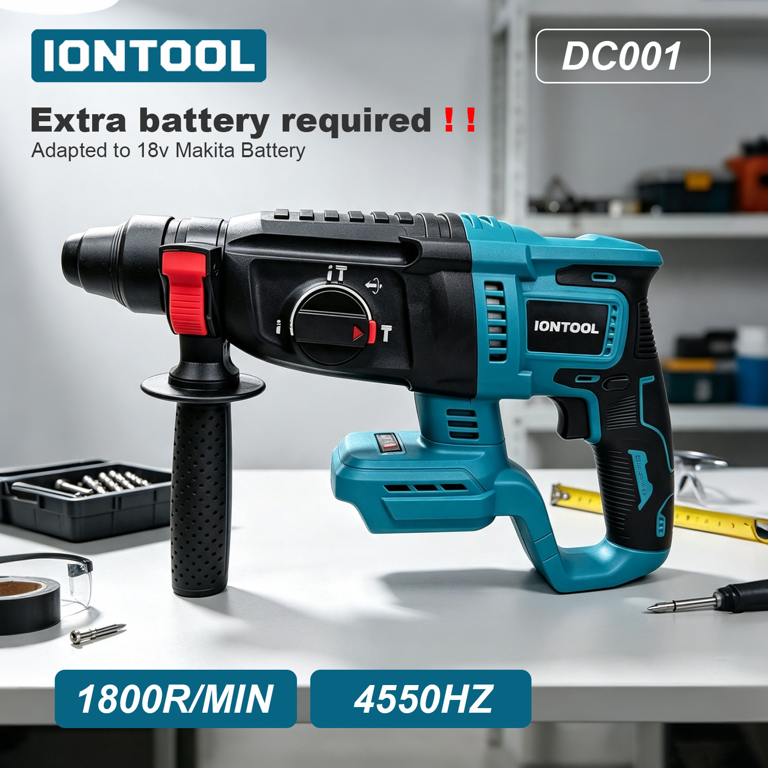 مثقاب دوار لاسلكي بدون فرشاة م - مراجعة Rotary Hammer Drill 26Mm وسعره