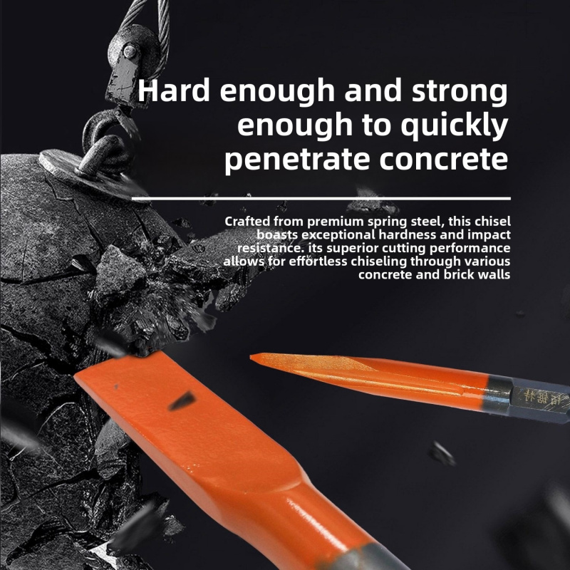 مجموعة أزاميل من الفولاذ الزنب - مراجعة Rotary Hammer Chisel Bit Flat وسعره
