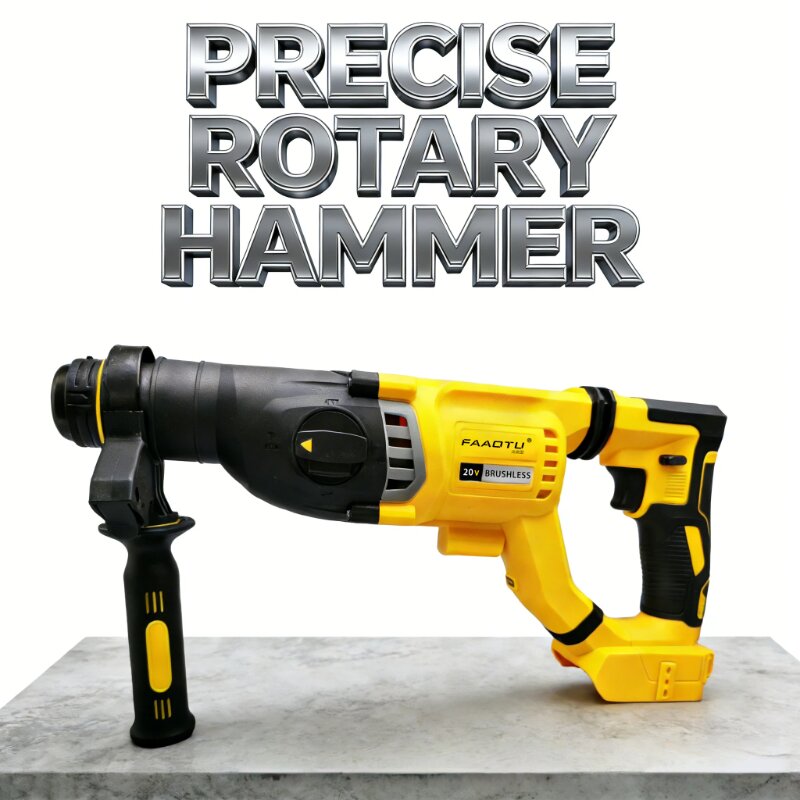 مثقاب كهربائي دوار لاسلكي بدون - مراجعة Cordless Rotary Hammer 20V Brushless وسعره
