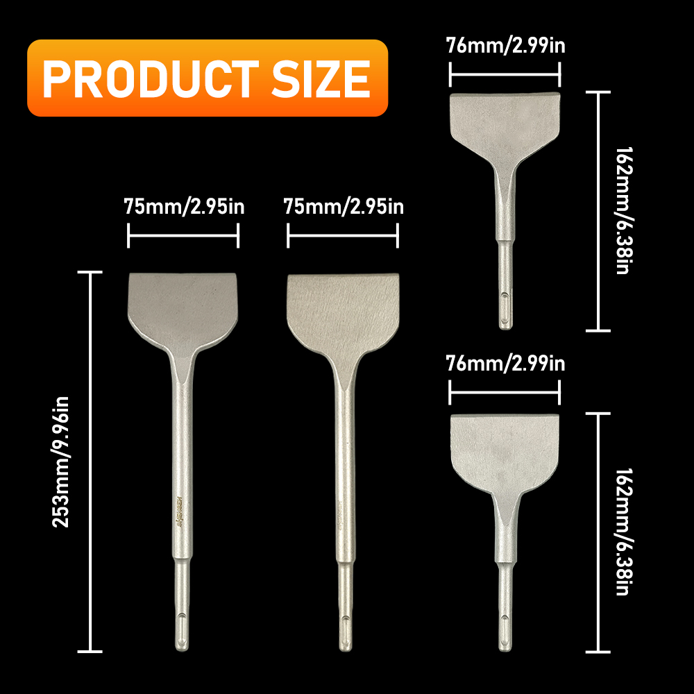 أداة حفر دوارة SDS Plus ذات مق - مراجعة Rotary Hammer Chisel Bit Flat وسعره