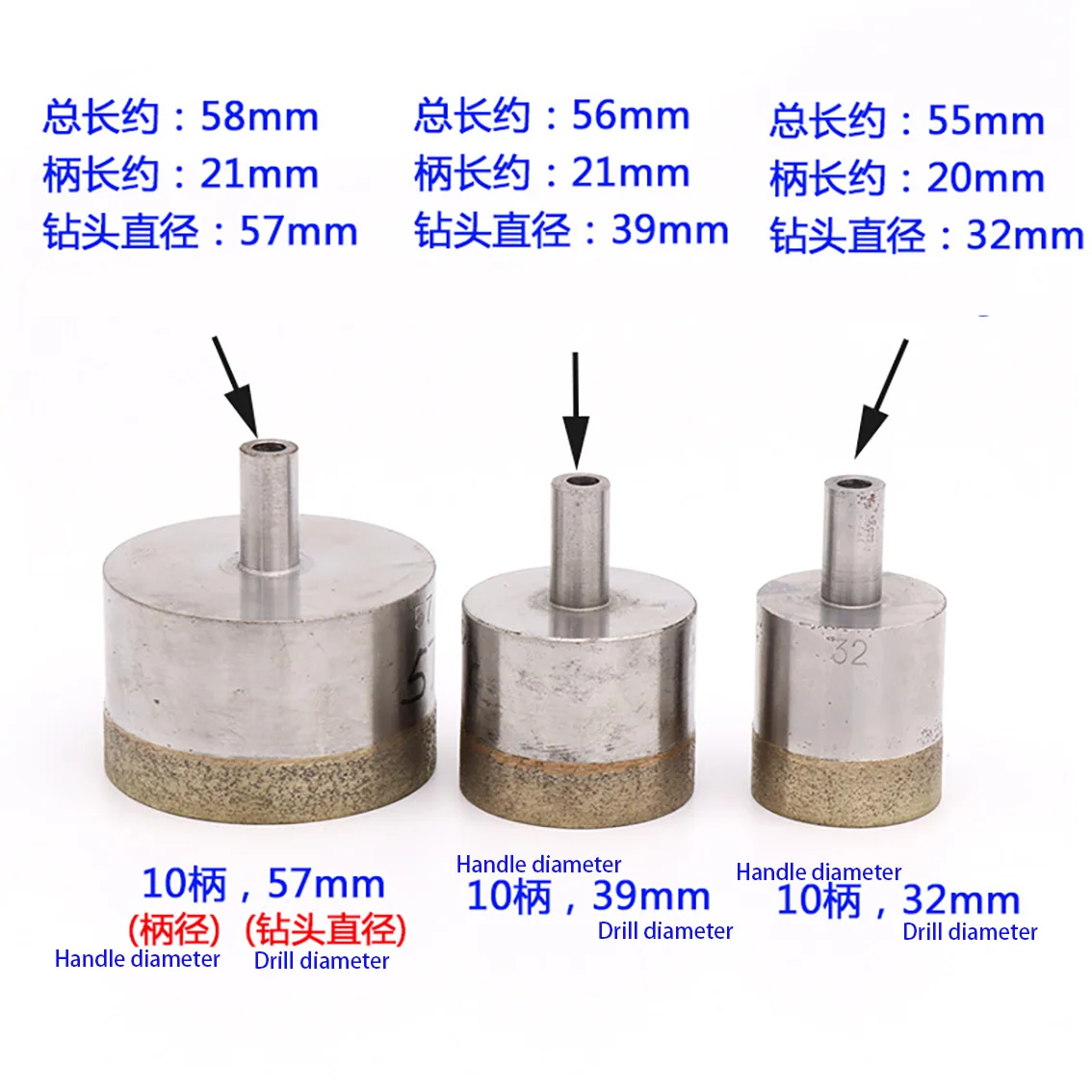 1 قطعة 10 مللي متر عرقوب 4-100 - مراجعة Core Drill Bit Diamond 100Mm وسعره