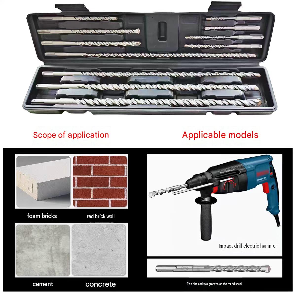 طقم مثقاب ومطرقة دوارة SDS Plu - مراجعة Sds Plus Drill Bit Set 17Pcs وسعره