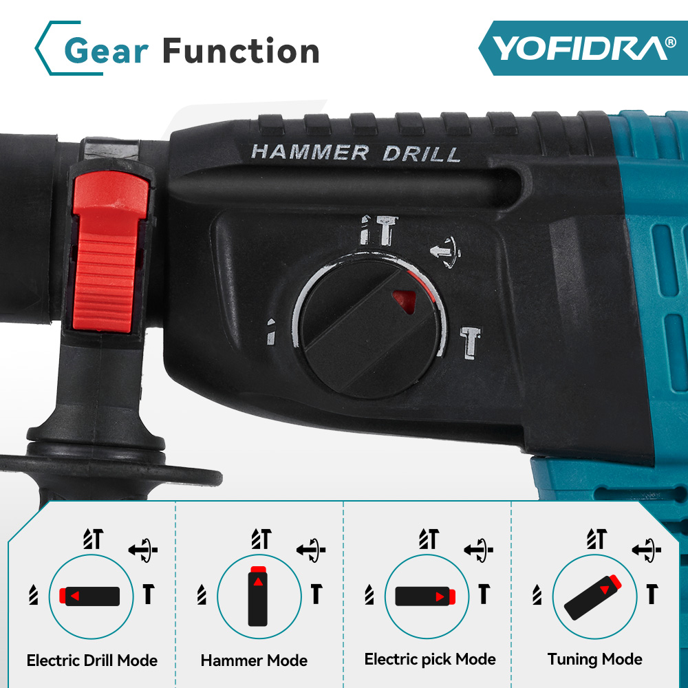 YOFIDRA 26 مللي متر مثقاب طرق  - مراجعة Rotary Hammer Drill 26Mm وسعره