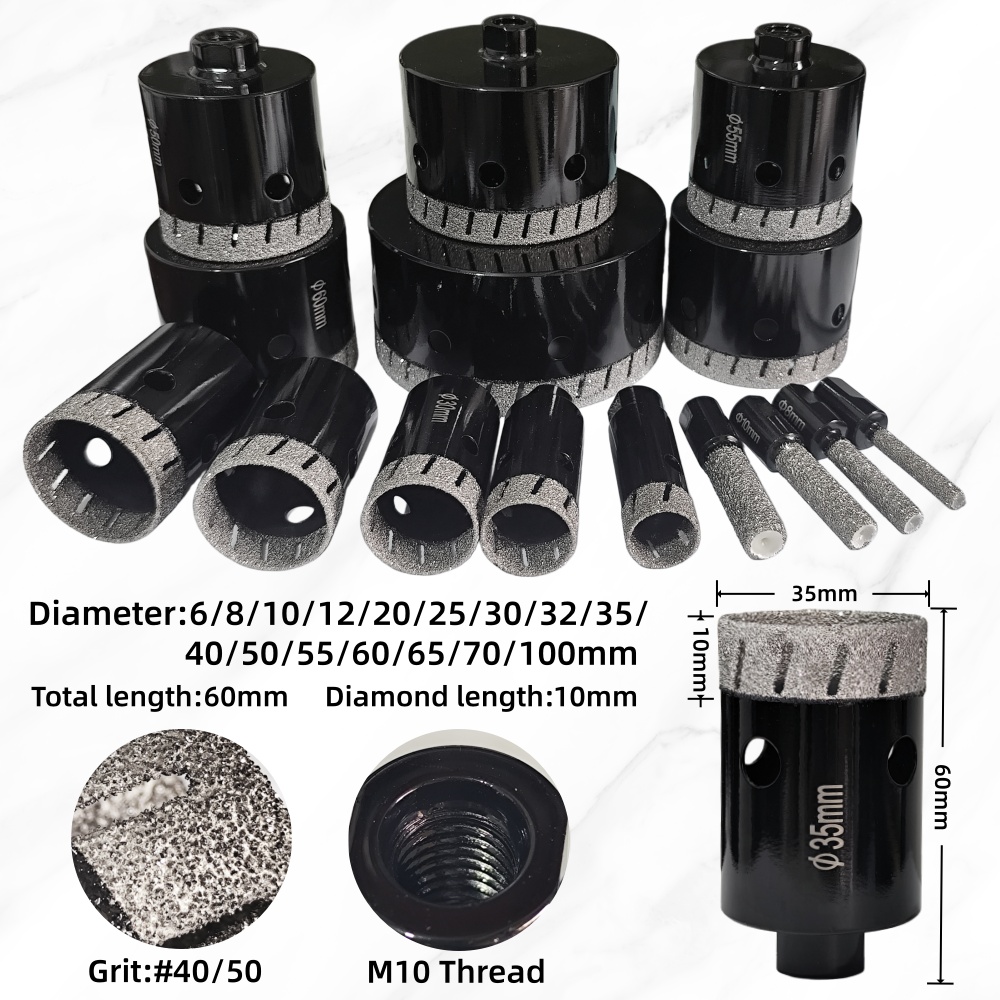 لقمة حفر ماسية ملحومة M10 بقطر - مراجعة Core Drill Bit Diamond 100Mm وسعره