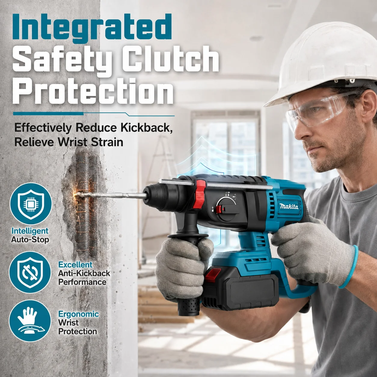 ماكيتا DHR242 18 فولت LXT ®    - مراجعة Rotary Hammer Drill 26Mm وسعره