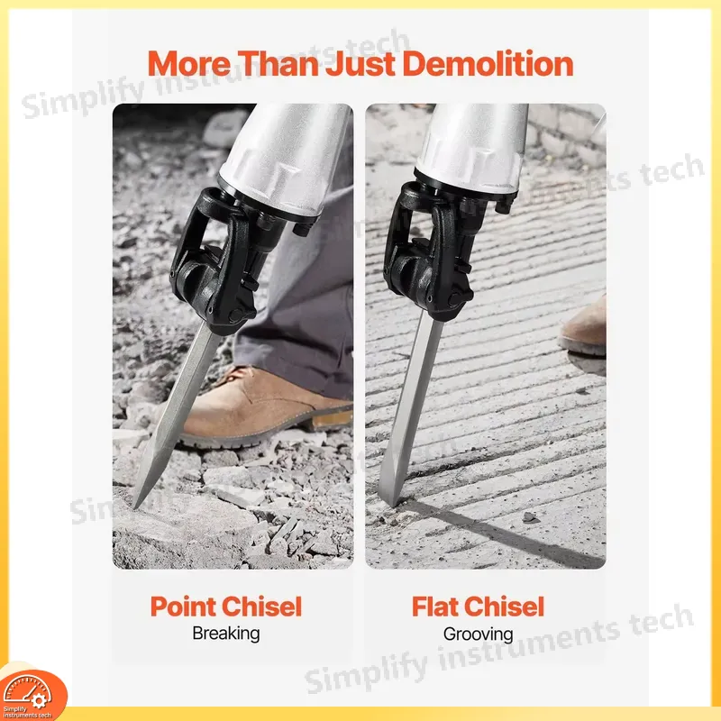 مطرقة حفر بقوة 2100 واط، 1650  - مراجعة Rotary Hammer Chisel Bit Flat وسعره