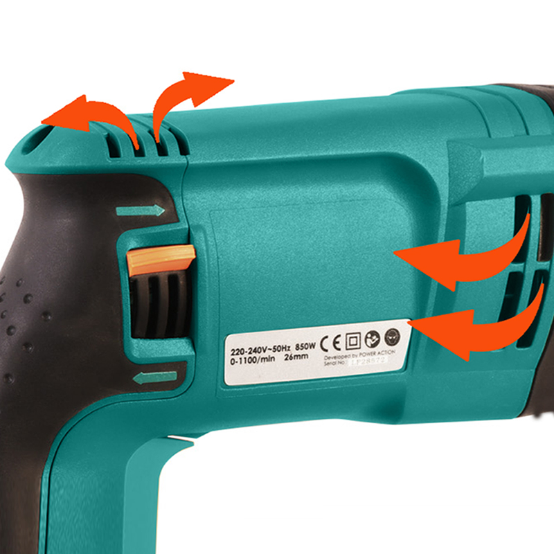 مطرقة دوارة RH850 بقوة 850 واط - مراجعة Rotary Hammer Drill 26Mm وسعره