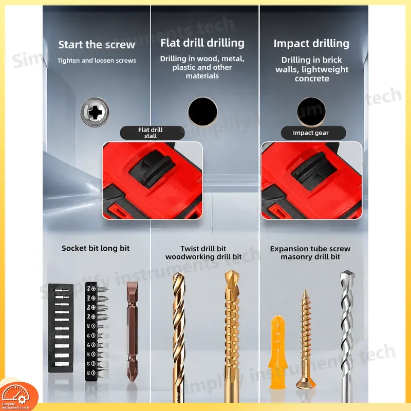 مثقاب طرق لاسلكي بدون فرشاة 18 - مراجعة Hammer Drill Concrete 13Mm وسعره