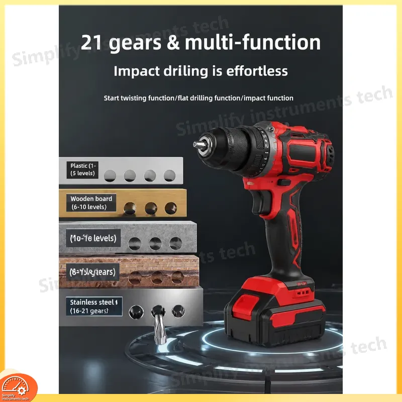 مثقاب طرق لاسلكي بدون فرشاة 18 - مراجعة Hammer Drill Concrete 13Mm وسعره